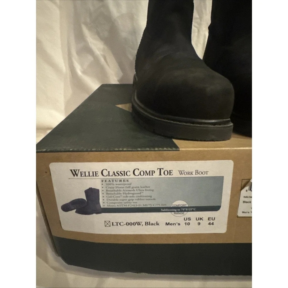 Original Muck Wellie Men Size 10 Classic Waterproof Brown Work & Safety Boots